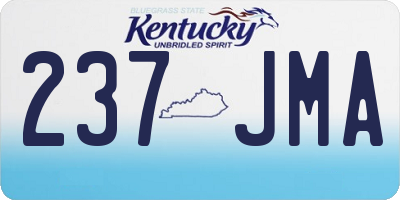 KY license plate 237JMA