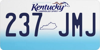KY license plate 237JMJ