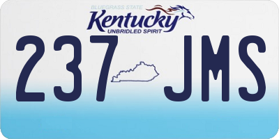 KY license plate 237JMS