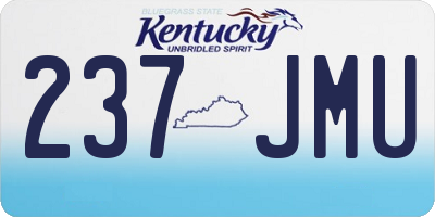 KY license plate 237JMU