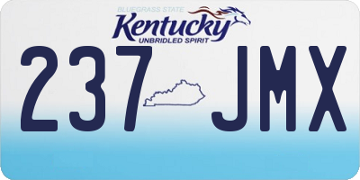 KY license plate 237JMX