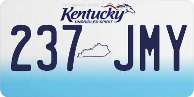KY license plate 237JMY