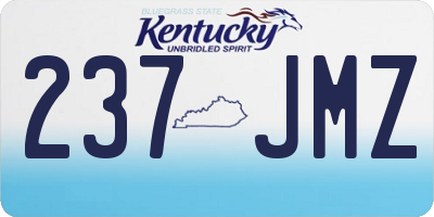 KY license plate 237JMZ