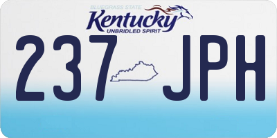 KY license plate 237JPH