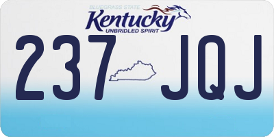 KY license plate 237JQJ