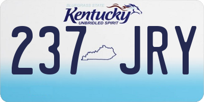KY license plate 237JRY