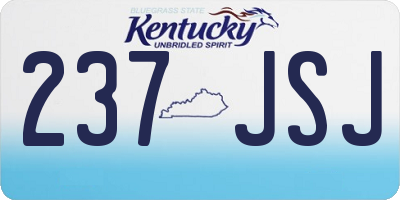 KY license plate 237JSJ