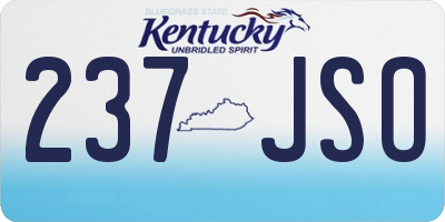 KY license plate 237JSO