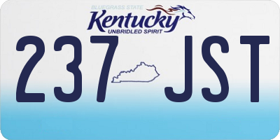 KY license plate 237JST