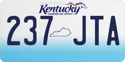 KY license plate 237JTA