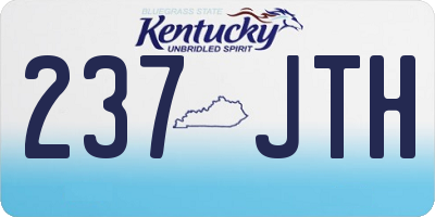 KY license plate 237JTH