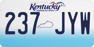 KY license plate 237JYW