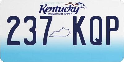 KY license plate 237KQP