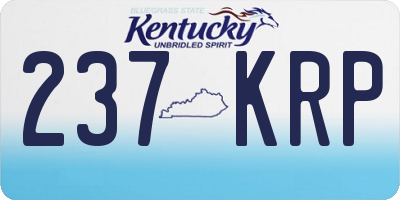 KY license plate 237KRP