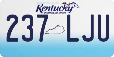 KY license plate 237LJU