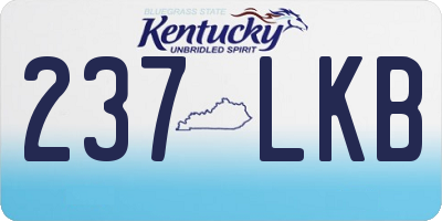 KY license plate 237LKB