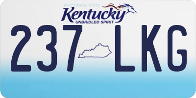 KY license plate 237LKG