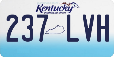 KY license plate 237LVH