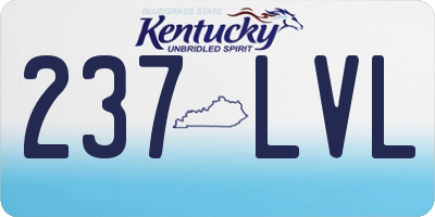 KY license plate 237LVL