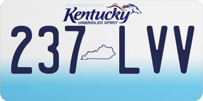 KY license plate 237LVV