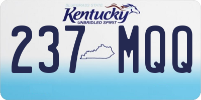 KY license plate 237MQQ