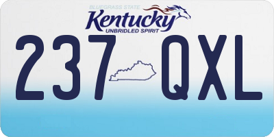 KY license plate 237QXL