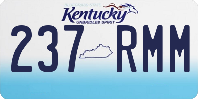 KY license plate 237RMM