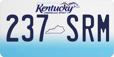 KY license plate 237SRM