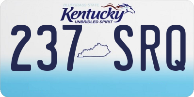 KY license plate 237SRQ