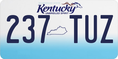 KY license plate 237TUZ