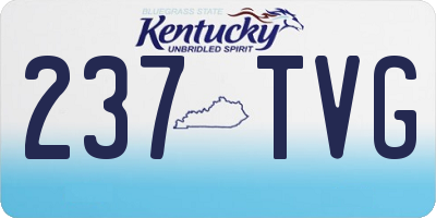 KY license plate 237TVG