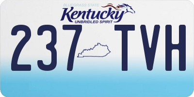 KY license plate 237TVH