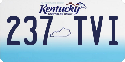 KY license plate 237TVI