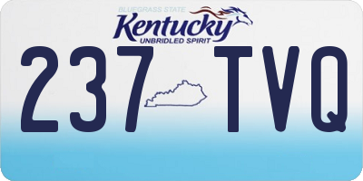KY license plate 237TVQ