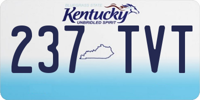 KY license plate 237TVT