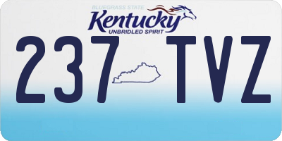 KY license plate 237TVZ