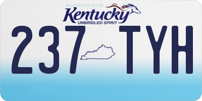KY license plate 237TYH