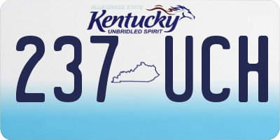 KY license plate 237UCH