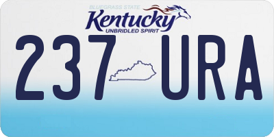 KY license plate 237URA