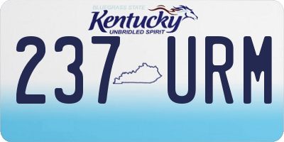 KY license plate 237URM