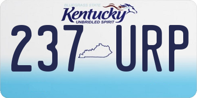 KY license plate 237URP