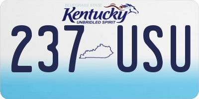 KY license plate 237USU
