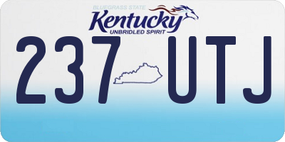 KY license plate 237UTJ
