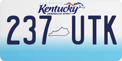 KY license plate 237UTK