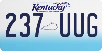 KY license plate 237UUG