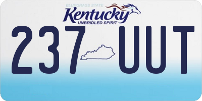 KY license plate 237UUT