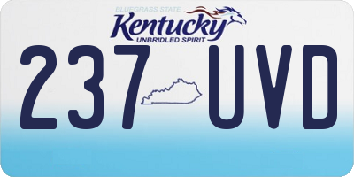 KY license plate 237UVD