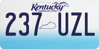 KY license plate 237UZL