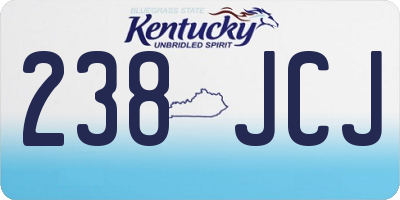 KY license plate 238JCJ