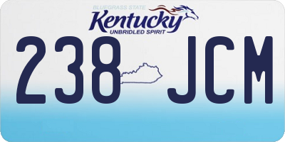 KY license plate 238JCM